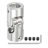 PATIKIL Universeller drehbarer Lenkwellenschaft 10mm bis 10mm Innendurchmesser, U-Gelenkwelle Kupplung U-Gelenke Kupplungsverbinder Zubehör mit M4 Schrauben für Motor Modell Roboter