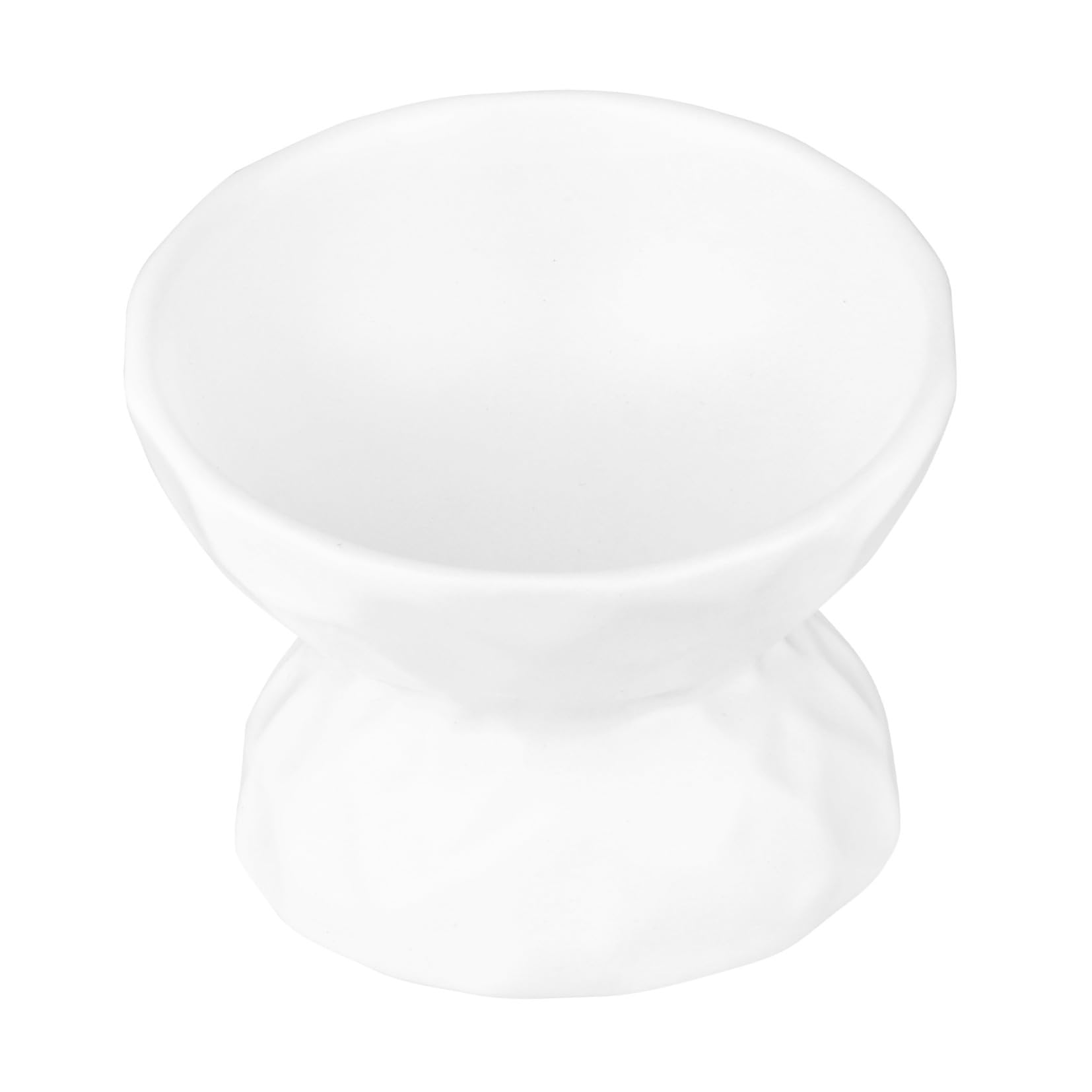Gamelle surélevée chat céramique blanche protection cou anti-renversement