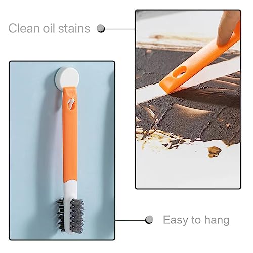 BAIWANLCH Escova de arame, escovas duplas, cabeça de fogão, escova de limpeza multifuncional para fo