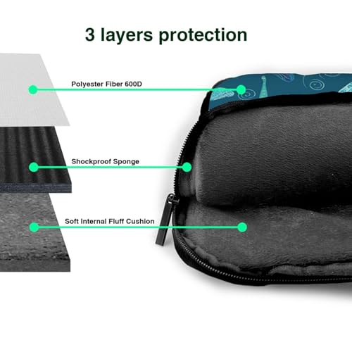 Maletín para laptop 15.6 pulgadas impermeable azul miniatura 5