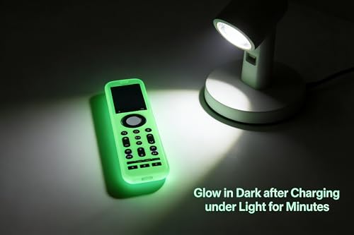 Image of LEFXMOPHY Case for SofaBaton X2 Universal Remote, Silicone Cover Glow in Dark - Lime Green