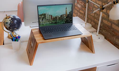 Victor DC075 High Rise Foldable Acacia Wood Laptop Stand by Victor - Image 2