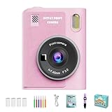 Kinderkamera – mit Sofortdruck und LED-Licht 1080p – Digitalkamera für Kinder | für Zuhause, Schule, Outdoor, Reisen, Camping, Geburtstag, Party