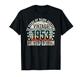 Photo Gallery vintage 1953 birthday gift shirt 72 years of awesome maglietta Photo Gallery vintage 1953 birthday gift shirt 72 years of awesome maglietta