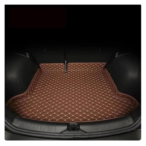 Tapis de Coffre en Cuir pour Nissan Kicks 2018-2022 Intégral Café 4