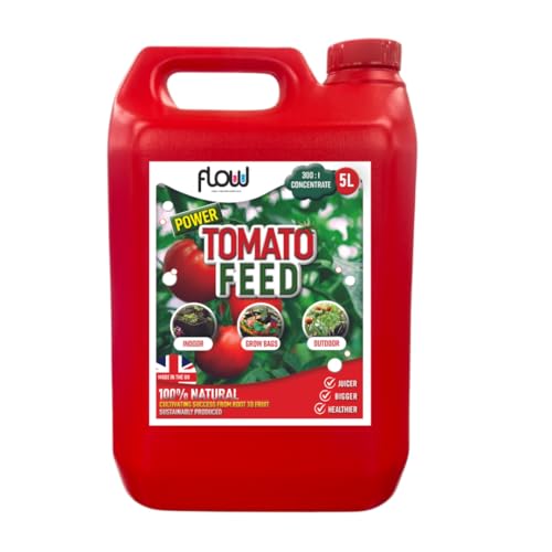 Flow Power Tomato Liquid Feed | 300:1 Concentration | Vegetable Plant Food Growing Fertiliser - (5 Litre)