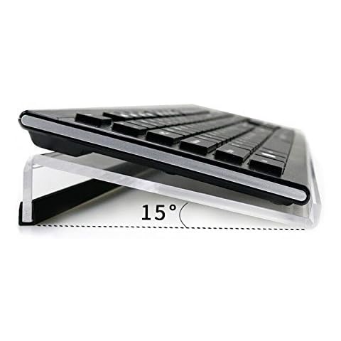 Earnmore Tilted Keyboard Stand,Ergonomic Keyboard Riser For Computer Gaming and Typing Cover