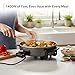 OVENTE 12 Inch Electric Skillet and Frying Pan with Nonstick Coating, 1400W Power, Adjustable Temperature Control, Tempered Glass Lid with Vent and Cool Touch Handles, Copper SK11112CO