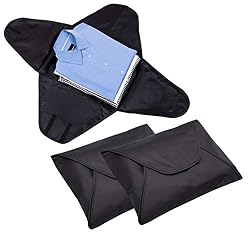 ZOLLNER Set di 3 Pezzi Custodia da Viaggio per Camicie, 41x30 cm, Nero