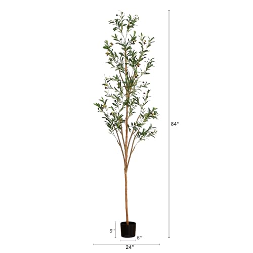 image for Nearly Natural Olive Tree Artificial Indoor 7FT Tall Silk Faux Olive T