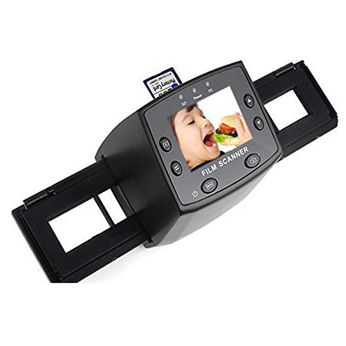 A27D TOP! Film Foto Dias Scanner Filmscanner mit 2.4" LCD 5 Megapixel mit SD-Slot, unterstützte Speicherkarten: SD, xD, MS, MS-Pro