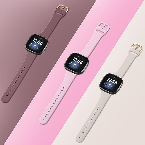 Bracelet connecté Fitbit Sense 2 étanche et fin en silicone pour homme