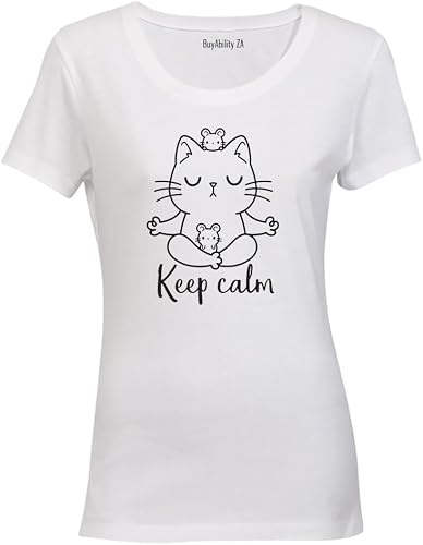 Keep Calm - Cat - Ladies - T-Shirt