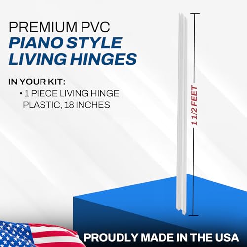 PENNZONI Plastic Hinges for Drum Shield Panels, Golf Cart Windshield, 18 Inch | 1 Piece