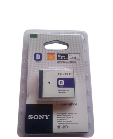 MICROUSB Compatible with Sony NP-BD1 Type:D 1000mAh 3.6V Rechargeable...