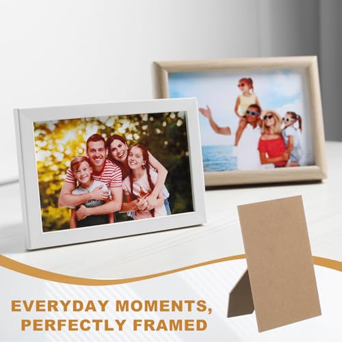 YELARXI Easel Back, Picture Frame Back Stand, Replacement Picture Frame Board - Fitting for (10" DIY Photo Board - Art - Tile - Wall - Tabletop) 2 Pcs & Black by YELARXI - Used condition - Image 5