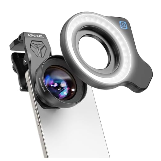 Upgraded Macro Lens with Ring Light