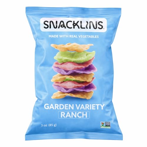 SNACKLINS Plant Based Crisps - Garden Variety Ranch - Vegan