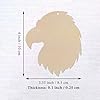 20pcs Wooden Eagle Head Shaped DIY Craft Cutouts Eagle Head Unfinished Wood Tags Ornaments for Wedding Birthday Home Party Decoration #1