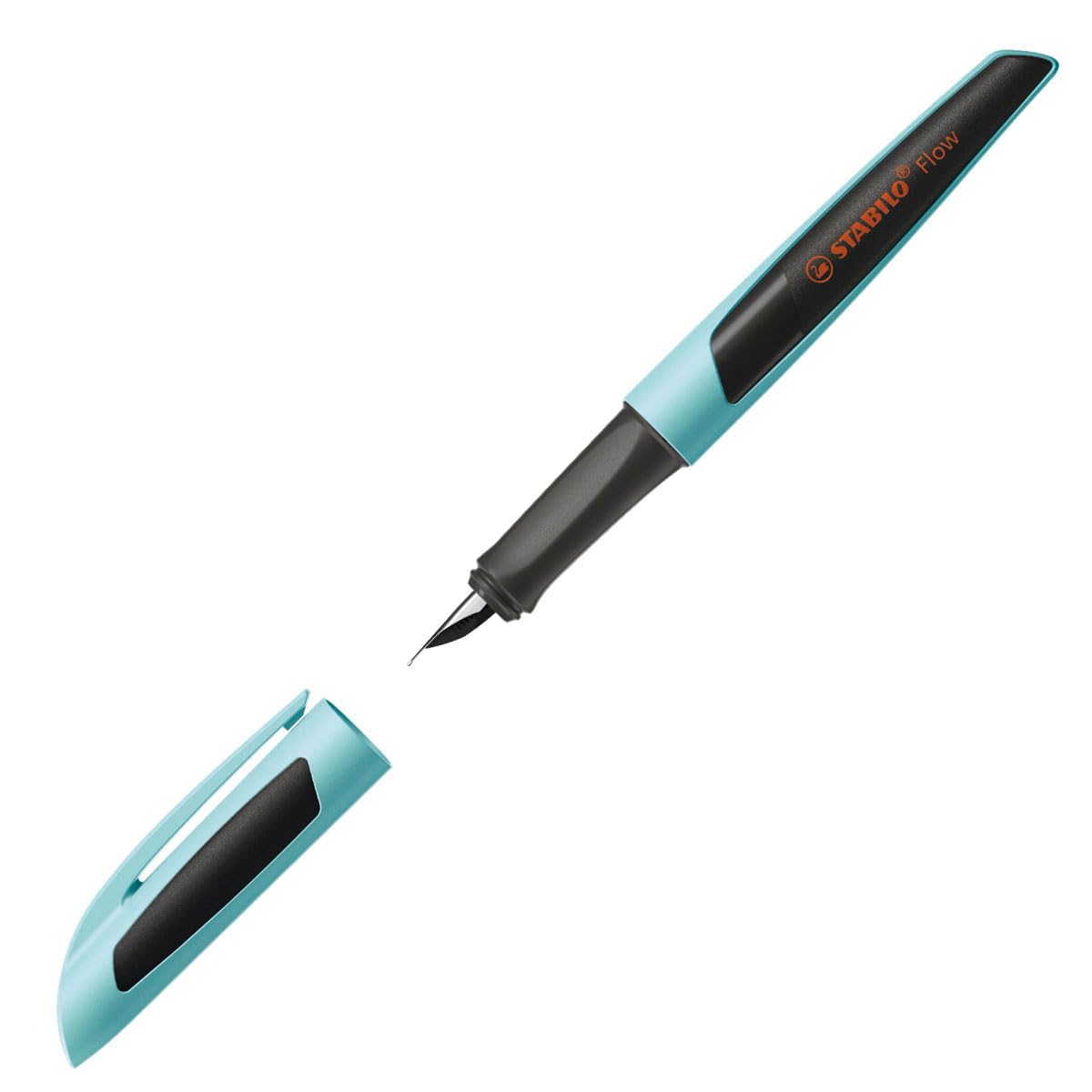STABILO Flow SPORTY Penna Stilografica Azzurro Nero 1 Penna Cartuccia Inclusa