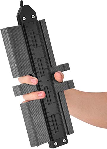 One Sight Contour Gauge Duplicator, 10 Inch Contour Gauge Profile Tool and Outline Gauge for Curved and Odd Shapes, Perfect Match