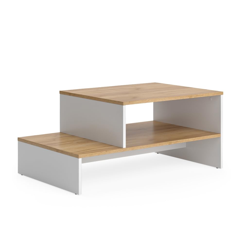 Table basse Amely : la solution anti-désordre pour ranger vos télécommandes et revues