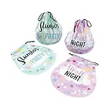 Fun Express Slumber Party Favor Bags - Party Supplies - 12 Pieces