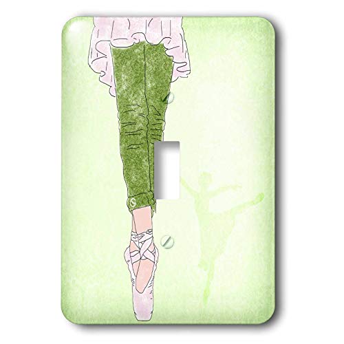 Interrupteur à baïonnette motif danseuse classique rose 3dRose LSP_25899_1 - 2