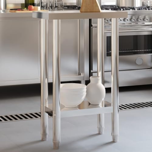 SKM Kitchen Work Table 55x30x85 cm Stainless Steel (Weight-8KG)