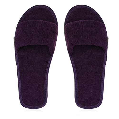 Image of Women's Home Slippers Indoor House Bedroom Room Carpet Open Toe Cloth Slippers Women Girls