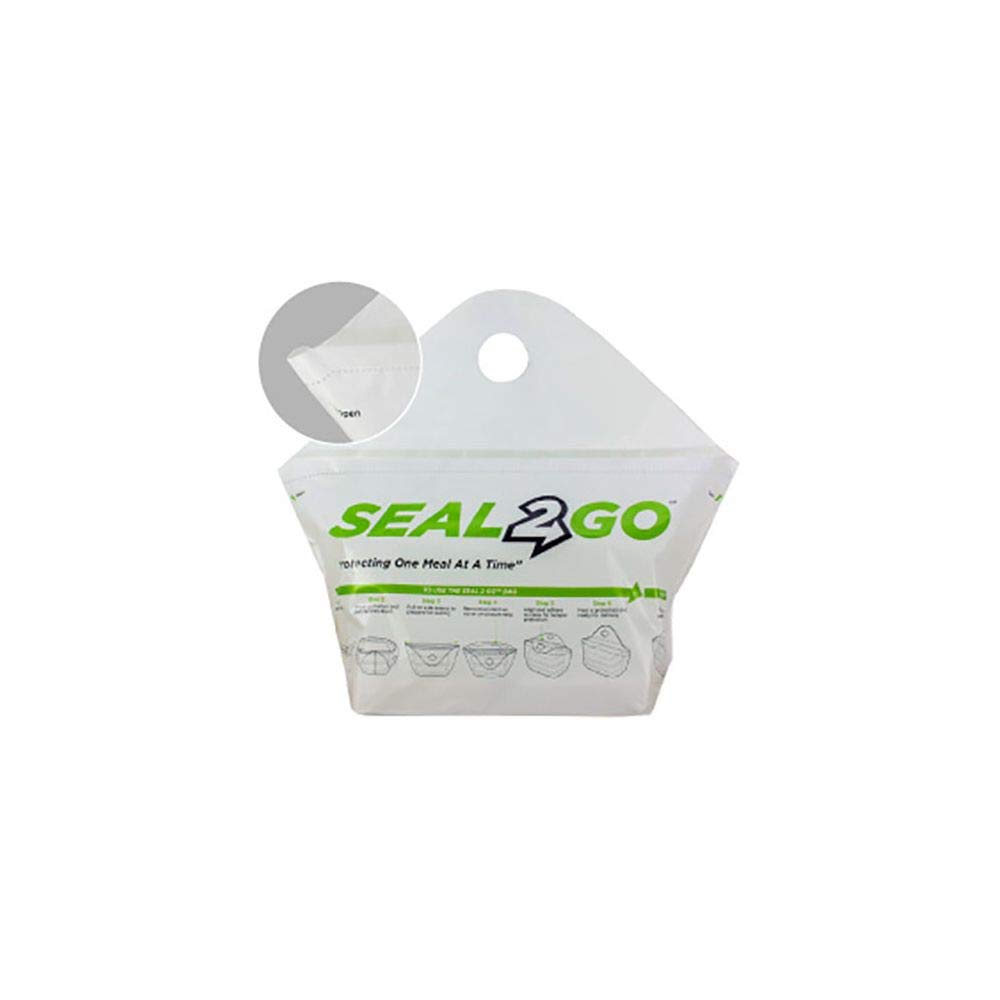 Foodservice White Tamper Evident Delivery Bag - 250 / CS