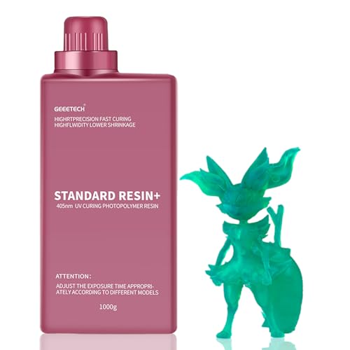 GEEETECH Upgraded 3D Printer Resin, 405nm Fast UV-Curing 1kg Standard Resin, Photopolymer...