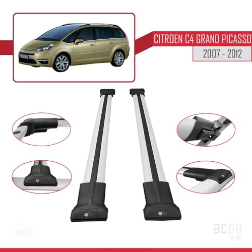 Barras de techo Citroen Grand C4 Picasso 2007-2012 solucionan falta de maletero 3