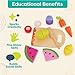 B. Toys- Chop 'n' Play - Wooden Fruits & Veggies- Pretend Play Playset- Sliceable Play Food for Toddlers, Kids – Play Knife & Cutting Board – 2 Years +