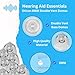 Hearing Aid Domes for Oticon Minifit Bass 8MM Double Vent Domes, Qty 36, Oticon Dome Replacements, Universal Oticon 8MM Domes Hearing Aid Supplies 8MM