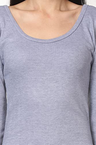 Image of Alfa Fleece Women's Scoop Neck Three Quarter Sleeves Thermal Top for Winter