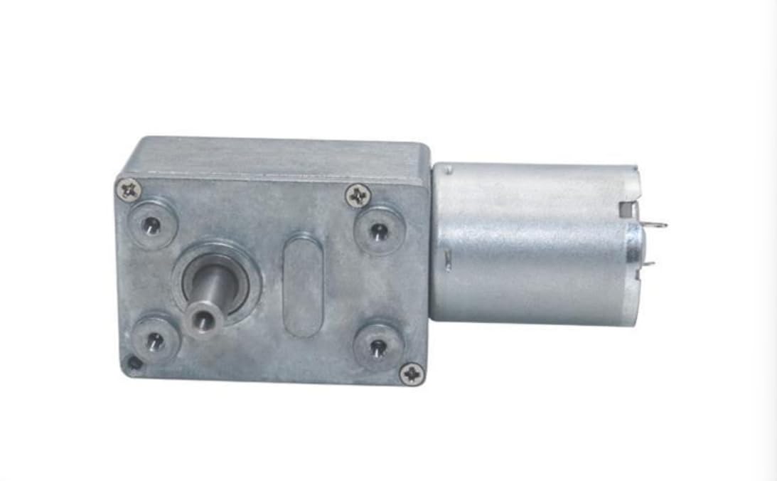 JGY-370 6V12V24V 6-150rpm DC Worm Gear Reduction Motor high Torque Motor mini Turbine Worm Gear self-Locking DIY mini Gear Motor (24V150 RPM 0.2KG. CM Reduction Ratio 40)