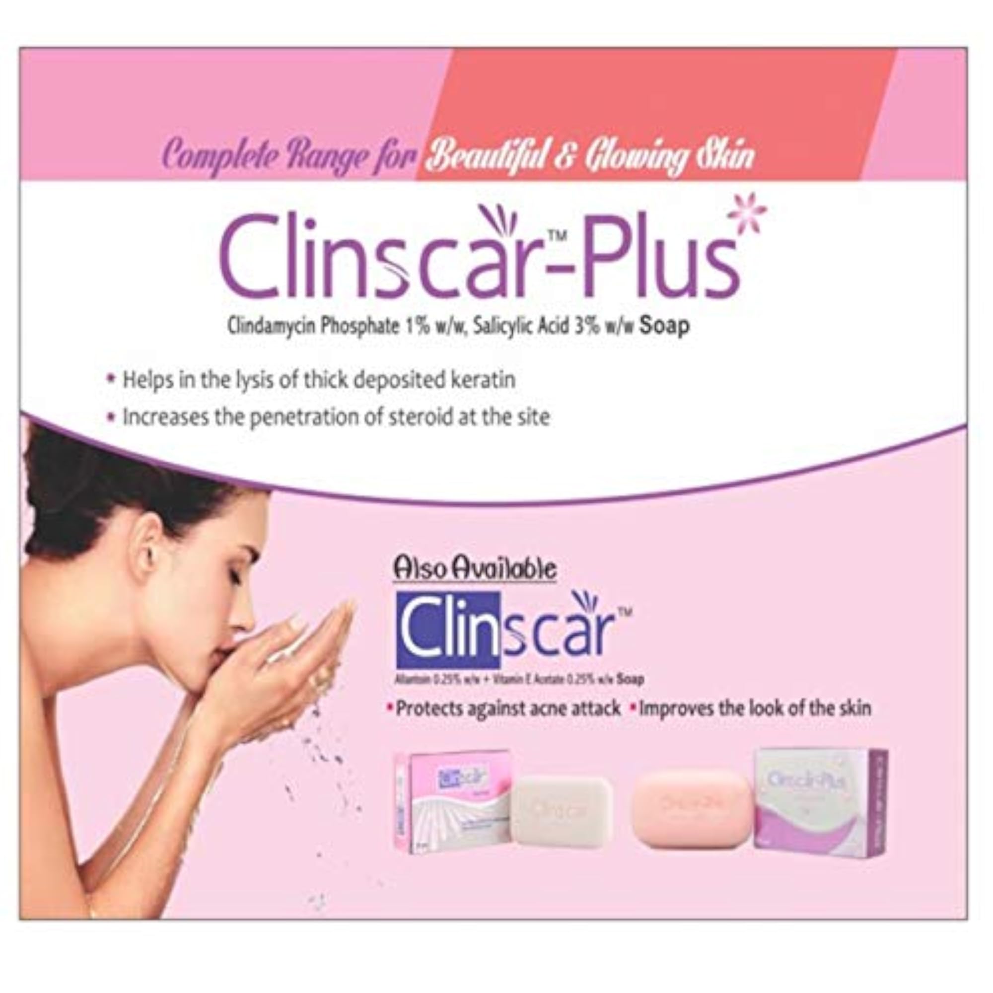 Pack of 5 Clinscar Soap for Oily and Acne Prone Skin