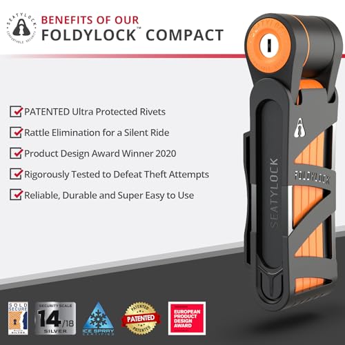 Seatylock FoldyLock Compact Lightweight Patented Folding Bike Lock 33.5 in by Seatylock - Image 2
