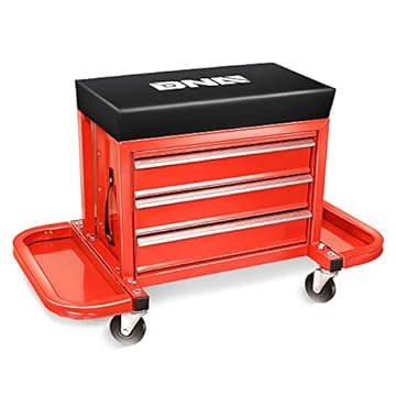 roller seat with drawers
