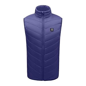 Verwarmd vest USB opladen 9/21 verwarmingszone, unisex heren dames buitenwerk Er zijn 3 verwarmingsniveaus, 3 verstelbare niveaus