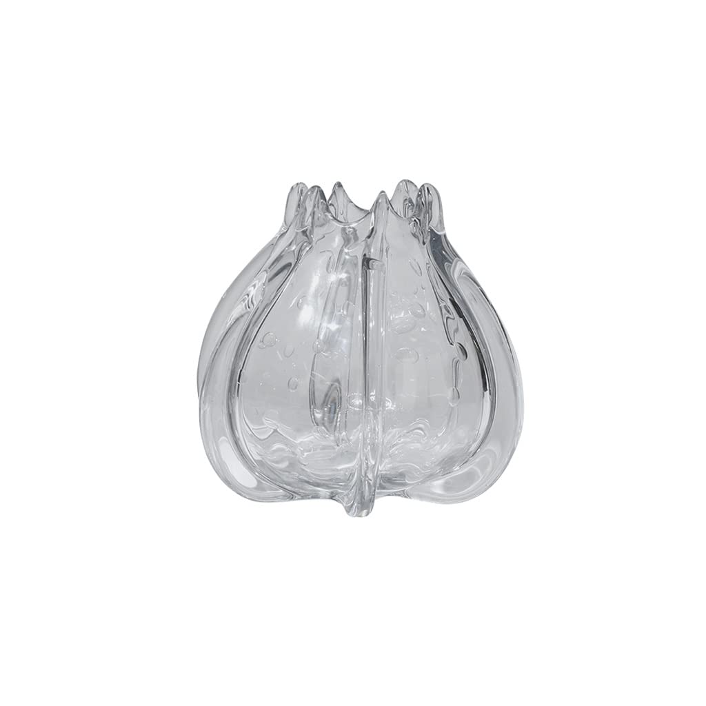 Vase transparent stable pour grand bouquet de fleurs sans basculer