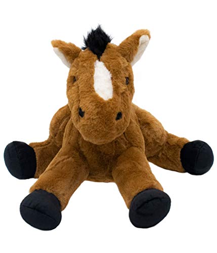 Cavalo Marrom Deitado 37cm - Pelúcia
