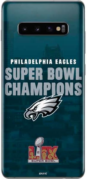 Skinit Decal Phone Skin Compatible with Galaxy S10 Plus - Officially Licensed NFL Philadelphia Eagles Super Bowl LIX Champions Design