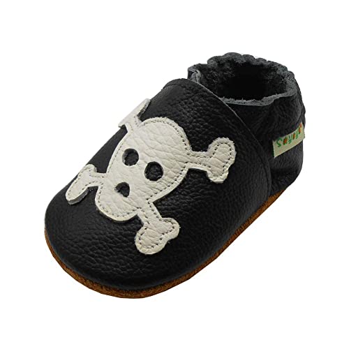Image of SAYOYO Baby Shoes Soft Leather Sole Infant Toddler Prewalker Shoes
