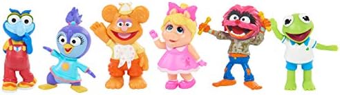 Muppets Babies Playroom Figure Set, 6 Pieces Include Kermit, Piggy, Fozzie, Animal, Summer Penguin, and Gonzo by Just Play