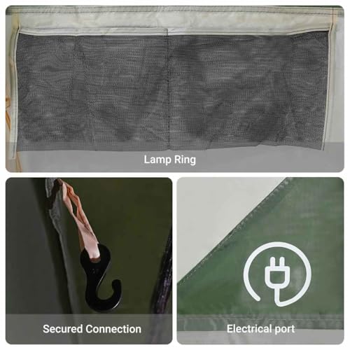 vidaXL Tenda Familiare a Tunnel per 8 Persone Verde Impermeabile, tenda a tunnel, tenda da campeggio, rifugio da campeggio, tenda, tenda da giardino - 6