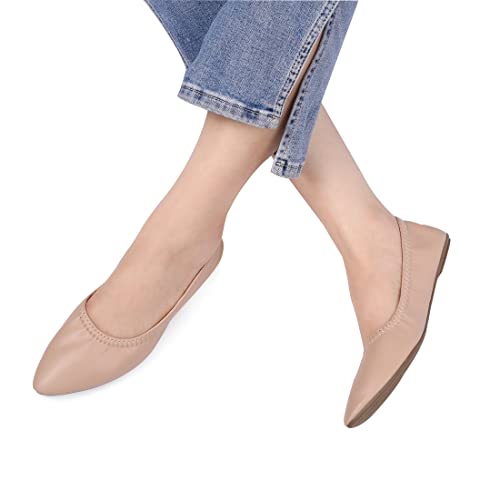 Image of Women's Ballet Flat Slip On Flats - Classic Casual Dress Shoes, Foldable Portable Travel Ballet Walking Shoes
