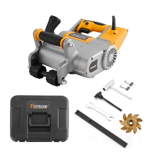 Hoteche Wall Groove Cutting Machine 1100W Electric Wall Chaser 1-Inch Groove Slotting Machine for Masonry & Brick