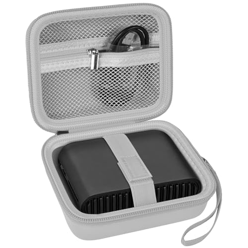 Image of Case Compatible with TP-Link Ultra-Portable Wi-Fi 6 AX1500 AX3000 Travel Router, Storage Holder for TL-WR1502X TL-WR3002X Portable WiFi Hotspot, Ethernet Cable Network (Box Only)-Grey